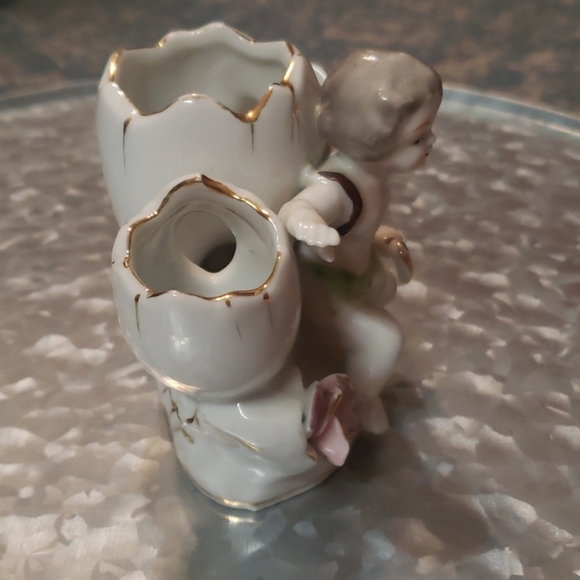 Antique Vintage Porcelain Gardener &Tulips. - Picture 5 of 5